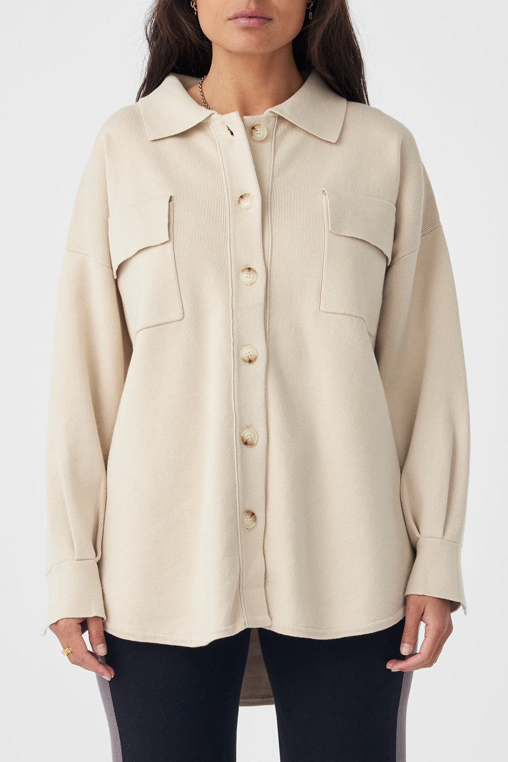 arcaa movement - remy shirt jacket - sand