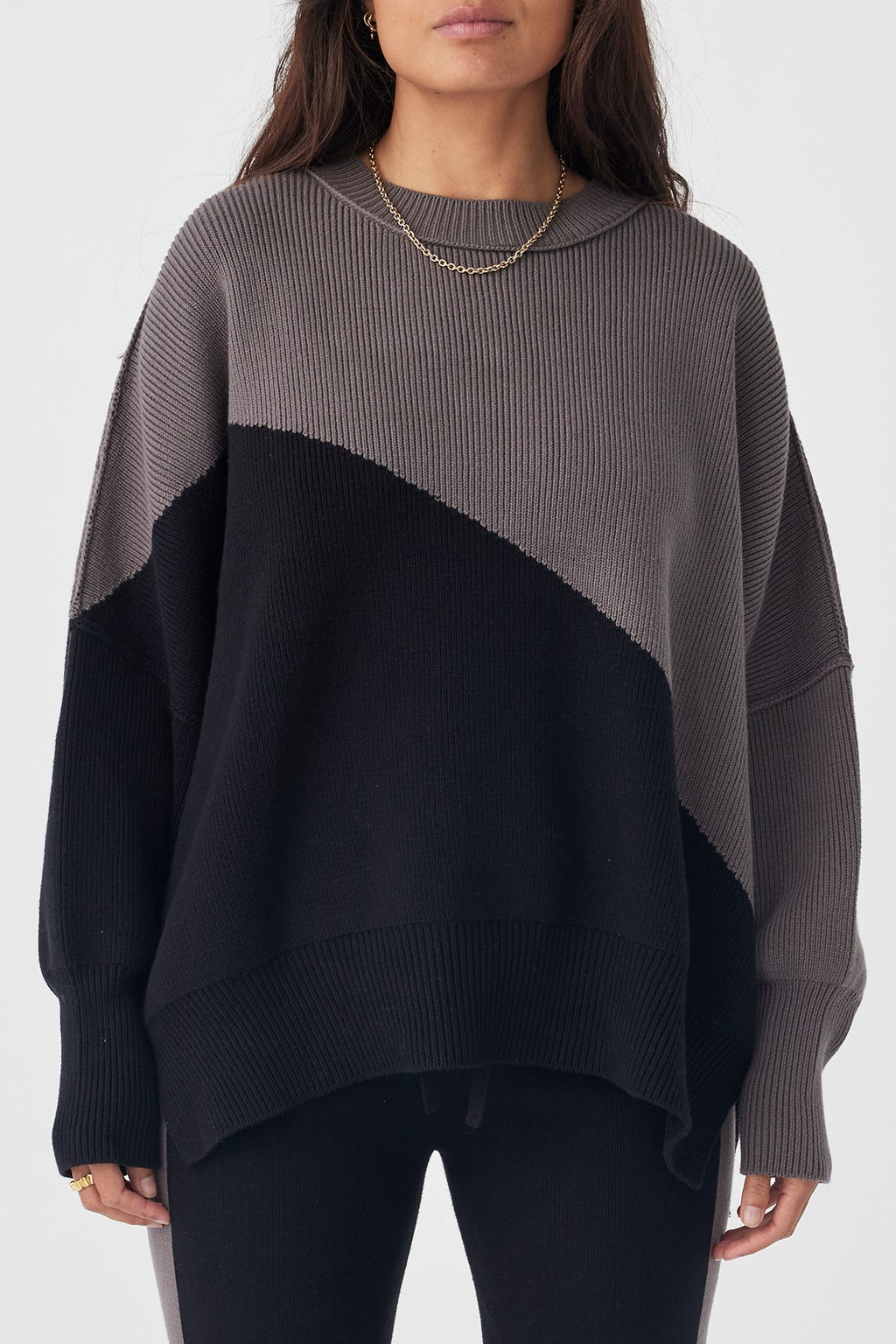 arcaa movement - neo sweater - black & grey