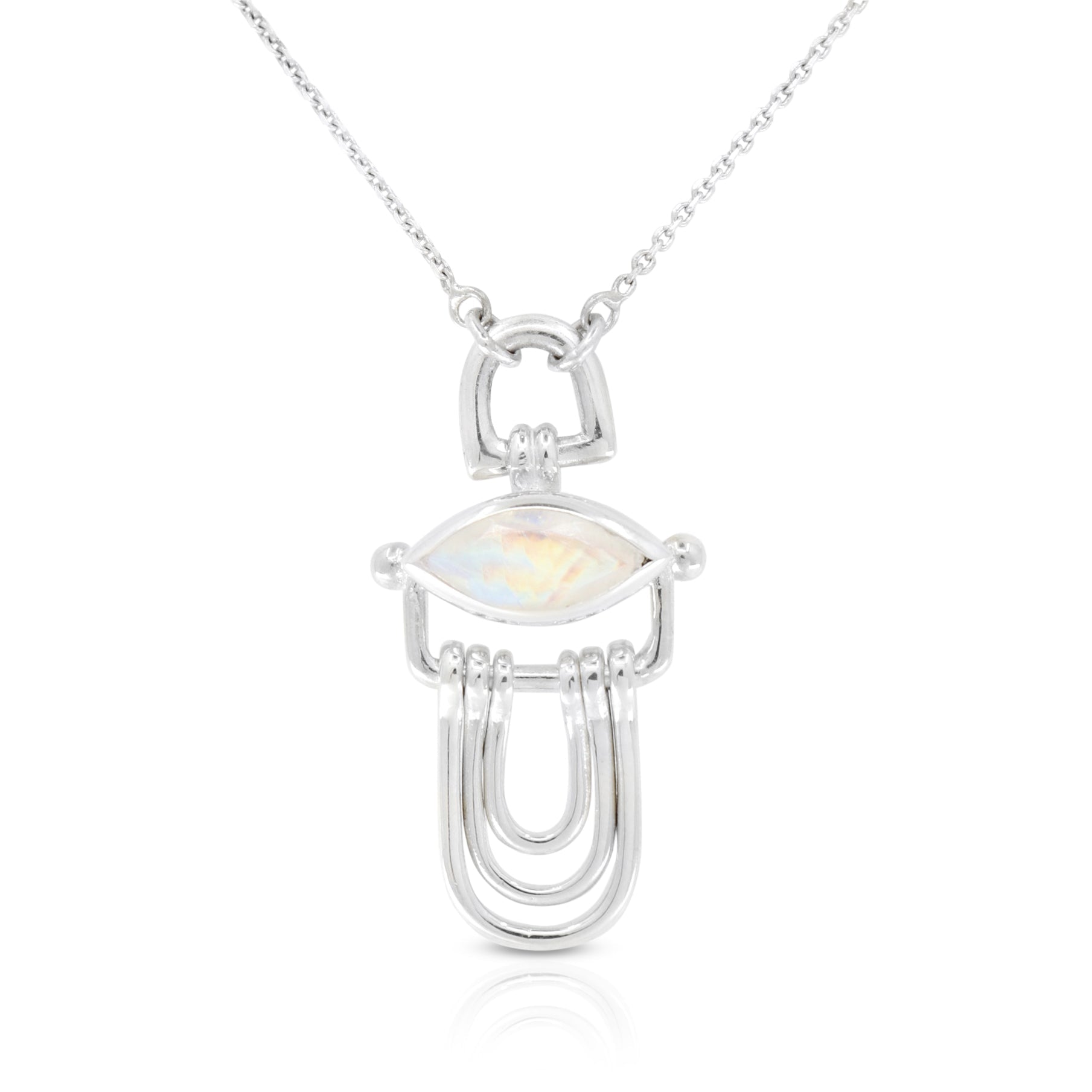 tonimay - athena moonstone - silver necklace