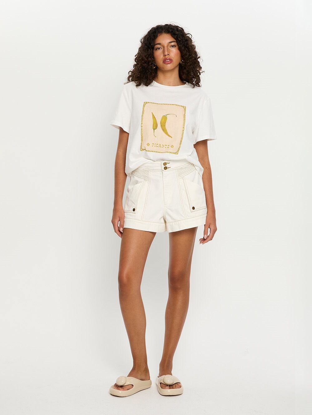 kivari - paloma short - white