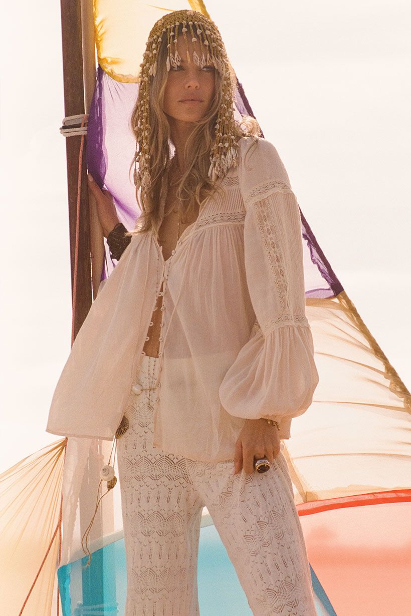 spell - siesta pant - white sand