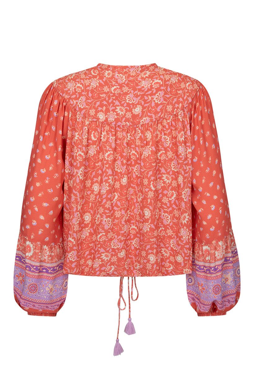 spell - sunshine bandit blouse - cayenne