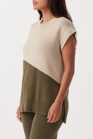 arcaa movement - neo vest - taupe/olive