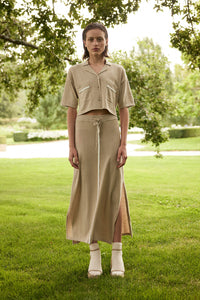 arcaa movement - quinn skirt - taupe