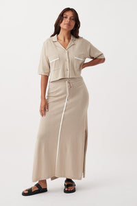 arcaa movement - quinn skirt - taupe