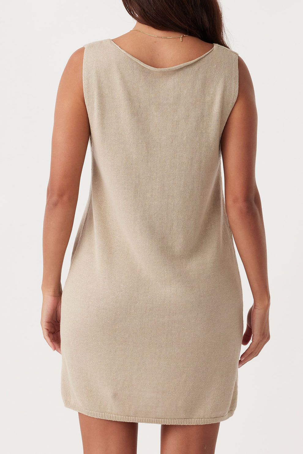 arcaa movement - poppy mini dress - taupe