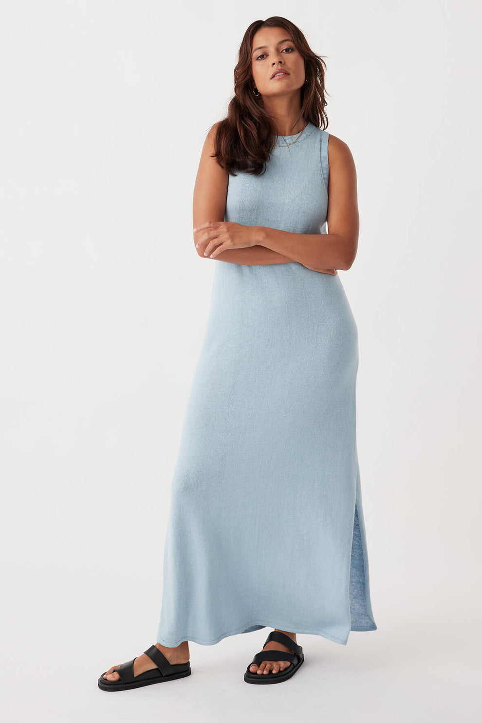 arcaa movement - izi maxi dress - sky