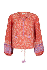 spell - sunshine bandit blouse - cayenne