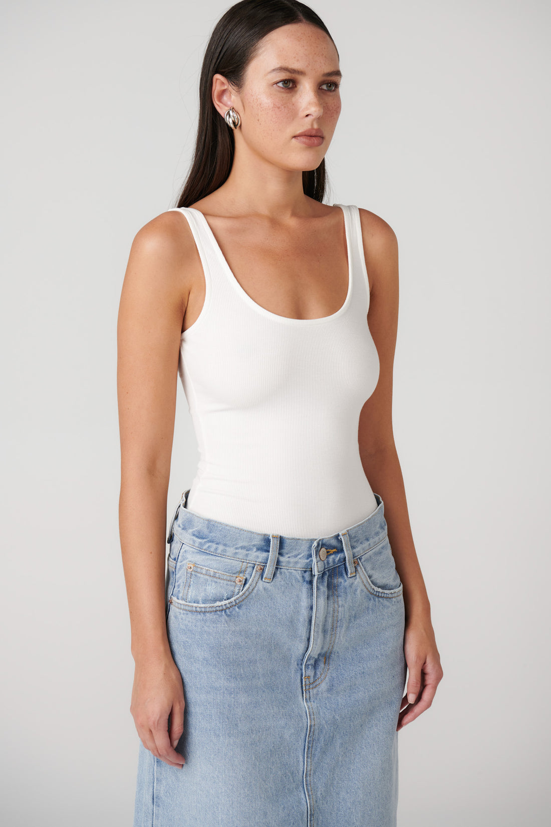 bayse brand - mia bodysuit - white