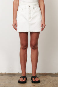 bayse brand - sierra mini skirt - geisha white