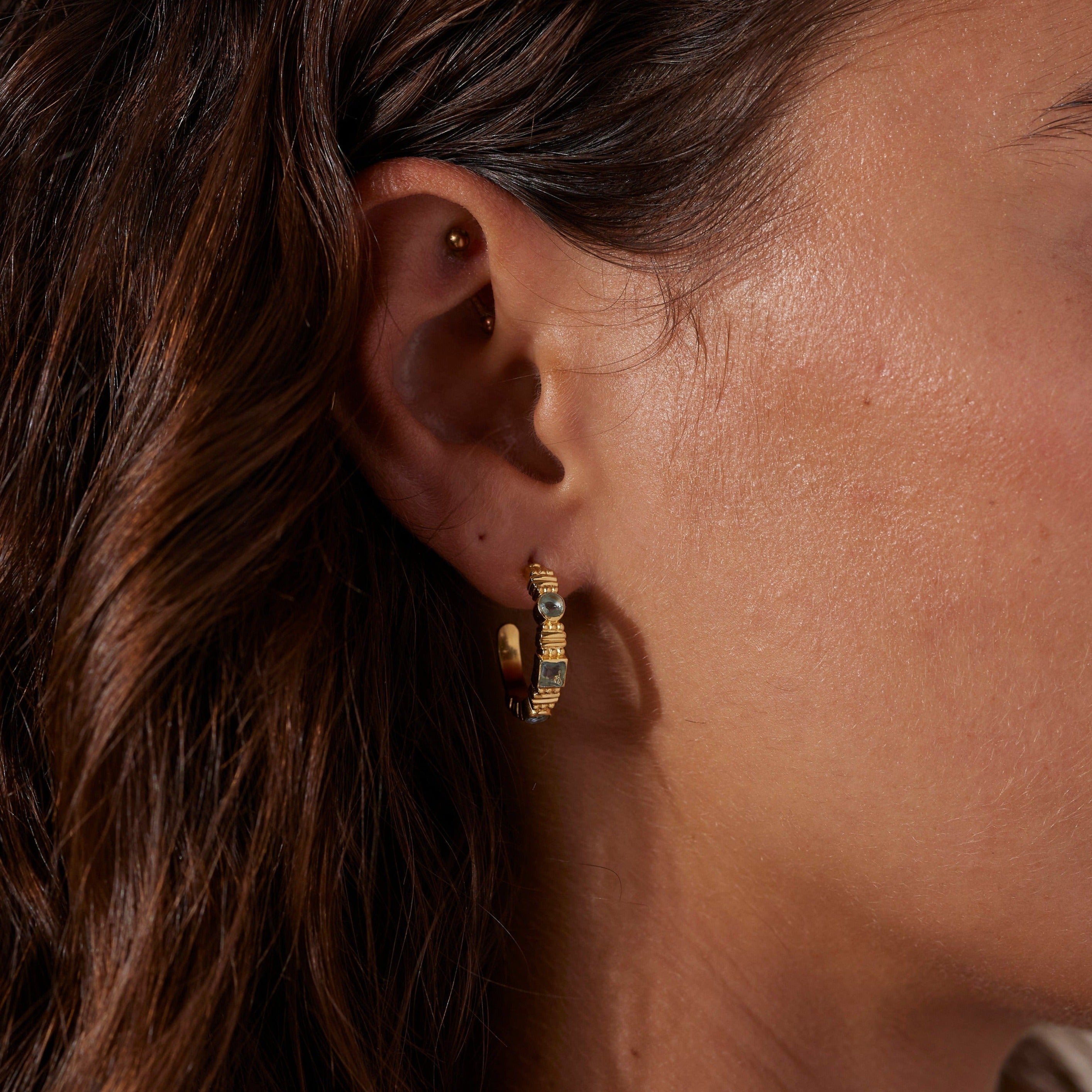 tonimay - rana apatite gold earrings