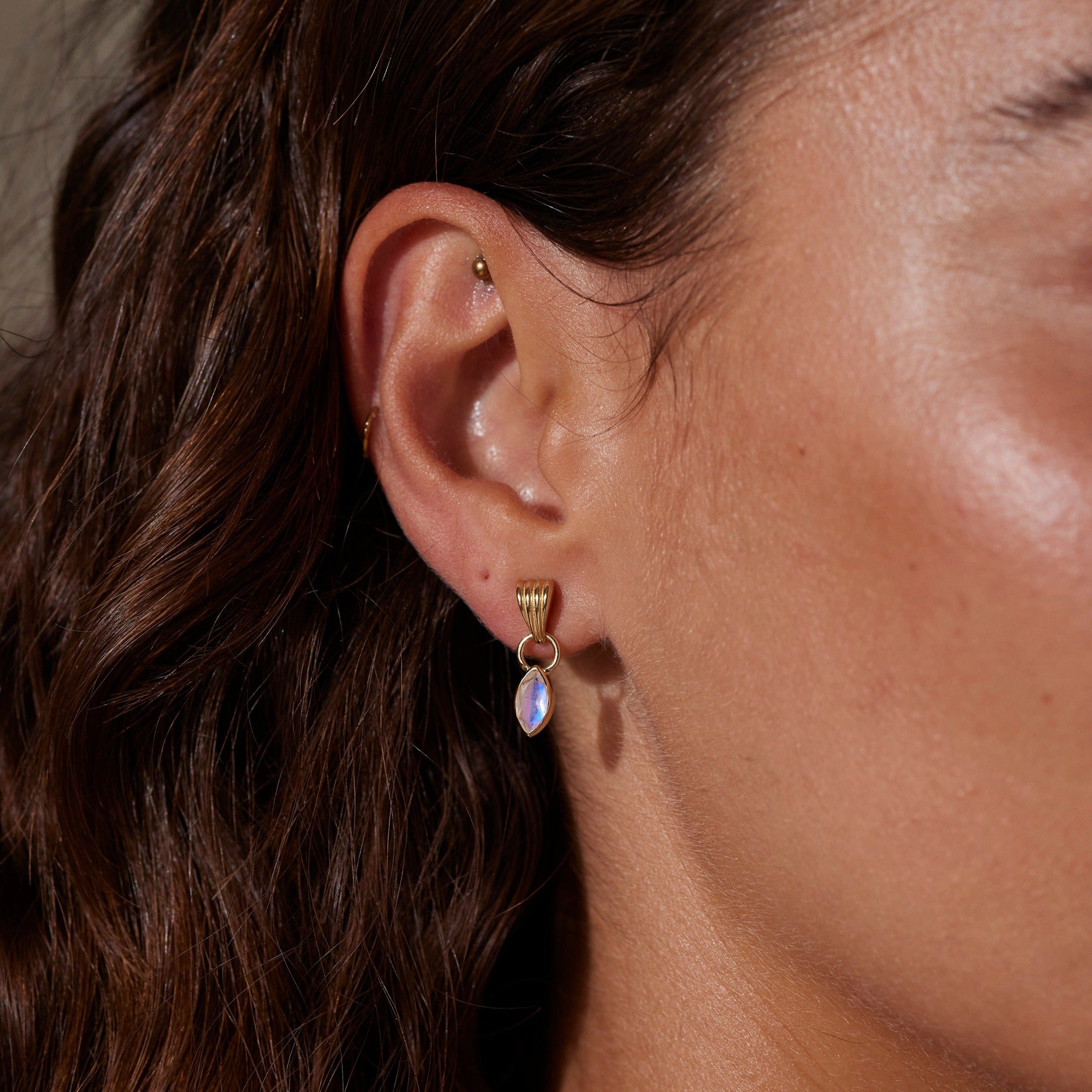 tonimay- camille moonstone earrings - gold