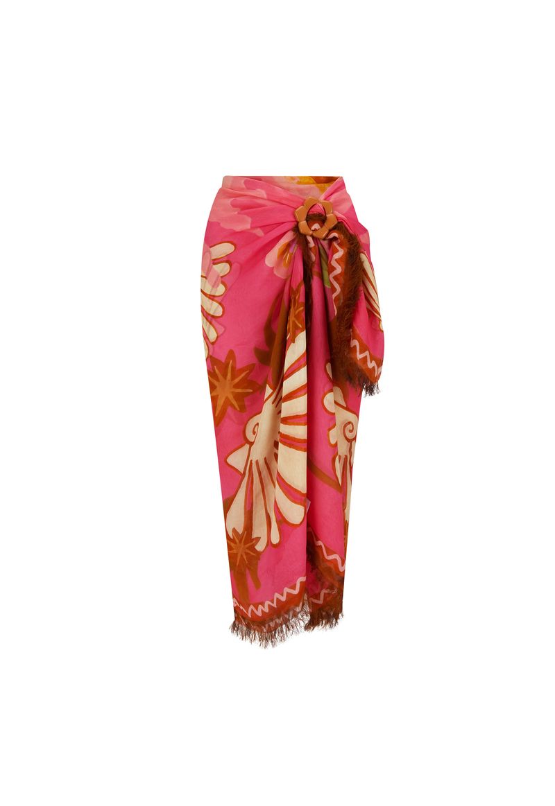 spell - oceana travel scarf - coral