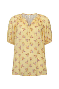 spell - rebel spirit short sleeve blouse - daffodil