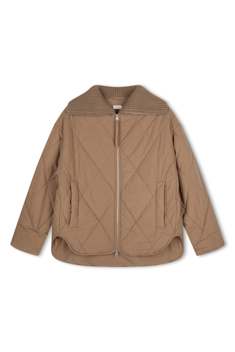 arcaa movement - reece quilted jacket - taupe