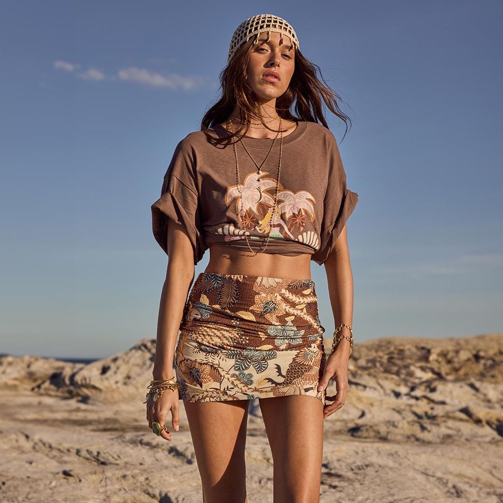 spell - volcano goddess mini skirt - coconut