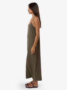 thrills - breezy slip dress - tarmac