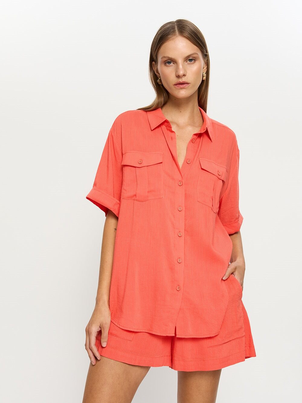 kivari - ventura shirt - red