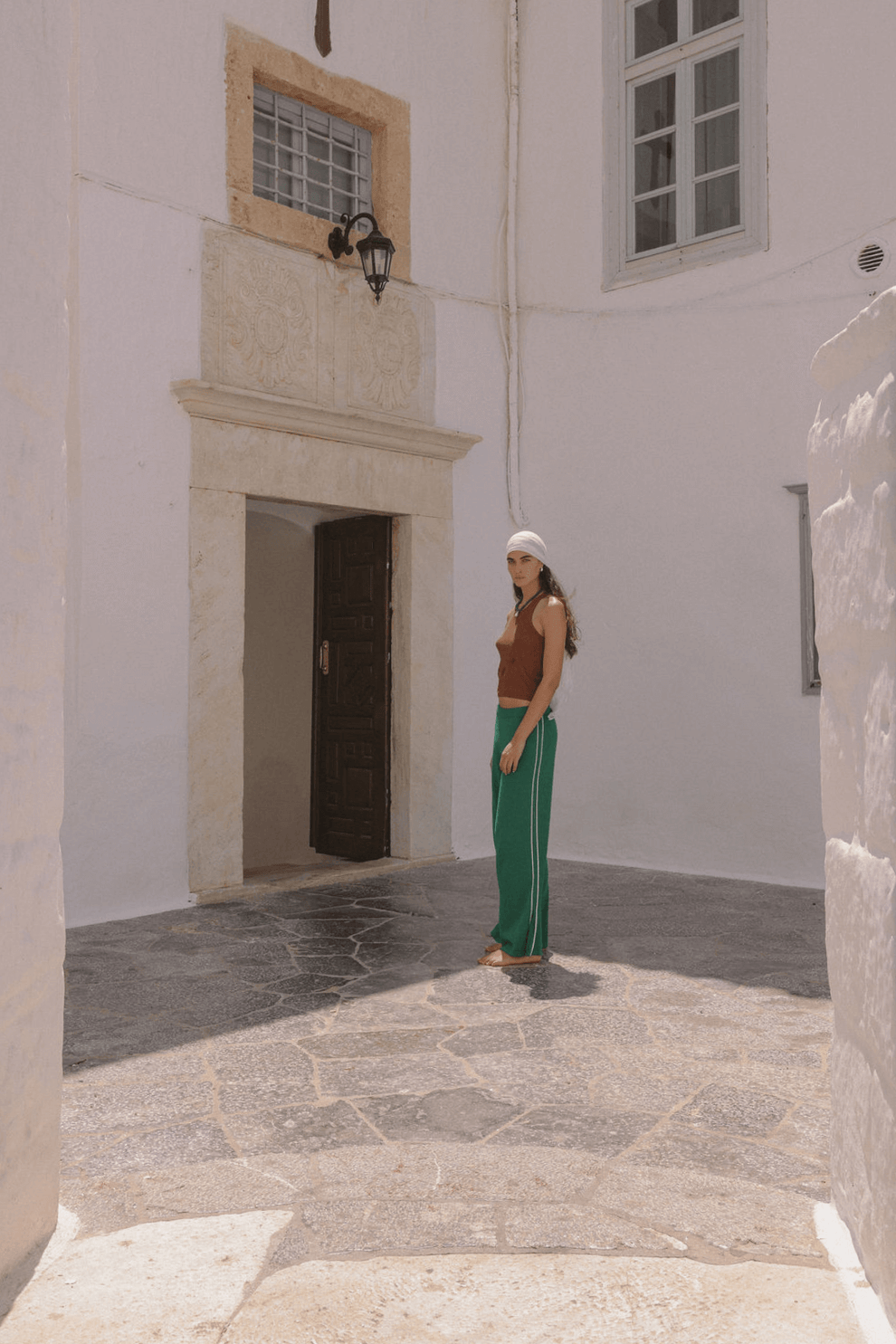 arcaa movement - pippa pant - palm green