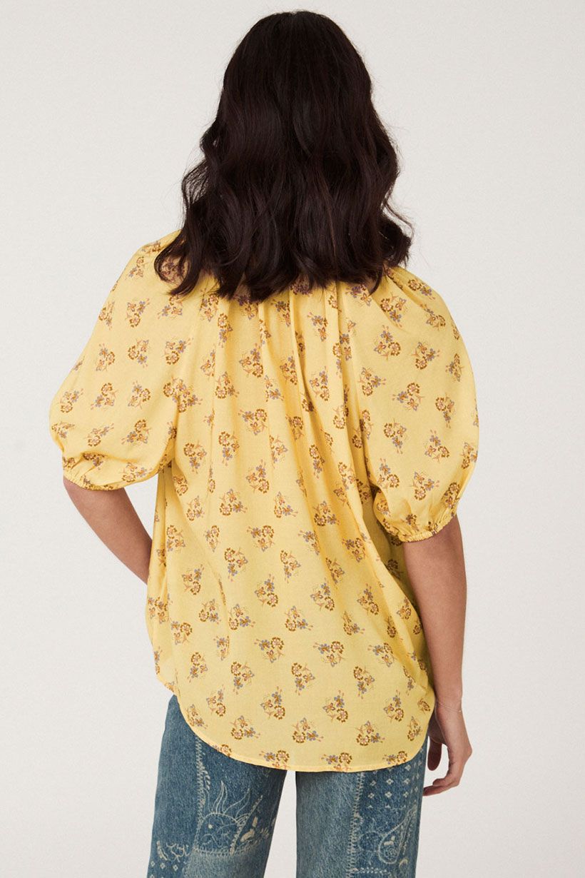 spell - rebel spirit short sleeve blouse - daffodil