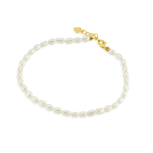 tlb house - sea pearl bracelet - gold