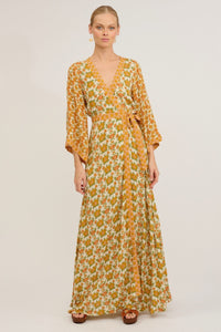 nine lives bazaar - talulah maxi dress - butterscotch