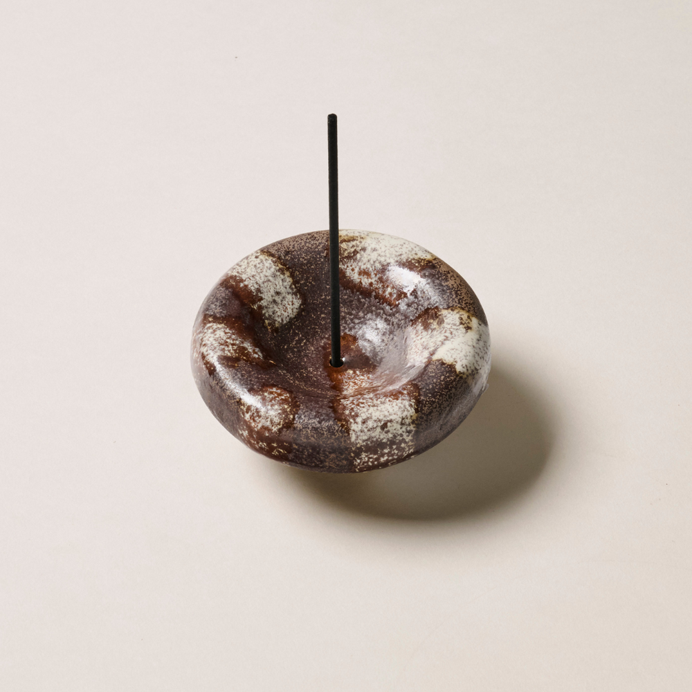 gentle habits - the vessel incense holder - chocolate