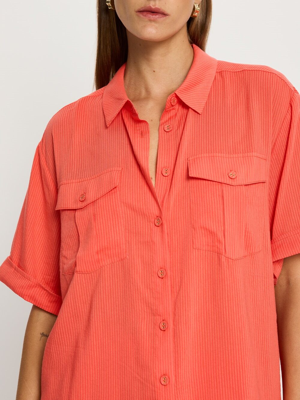 kivari - ventura shirt - red