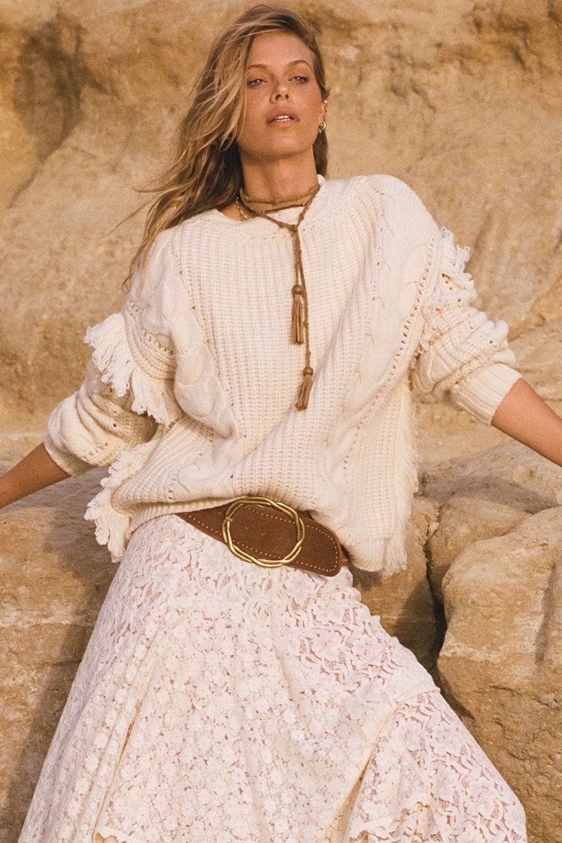 spell - nomadic knit jumper - cloud