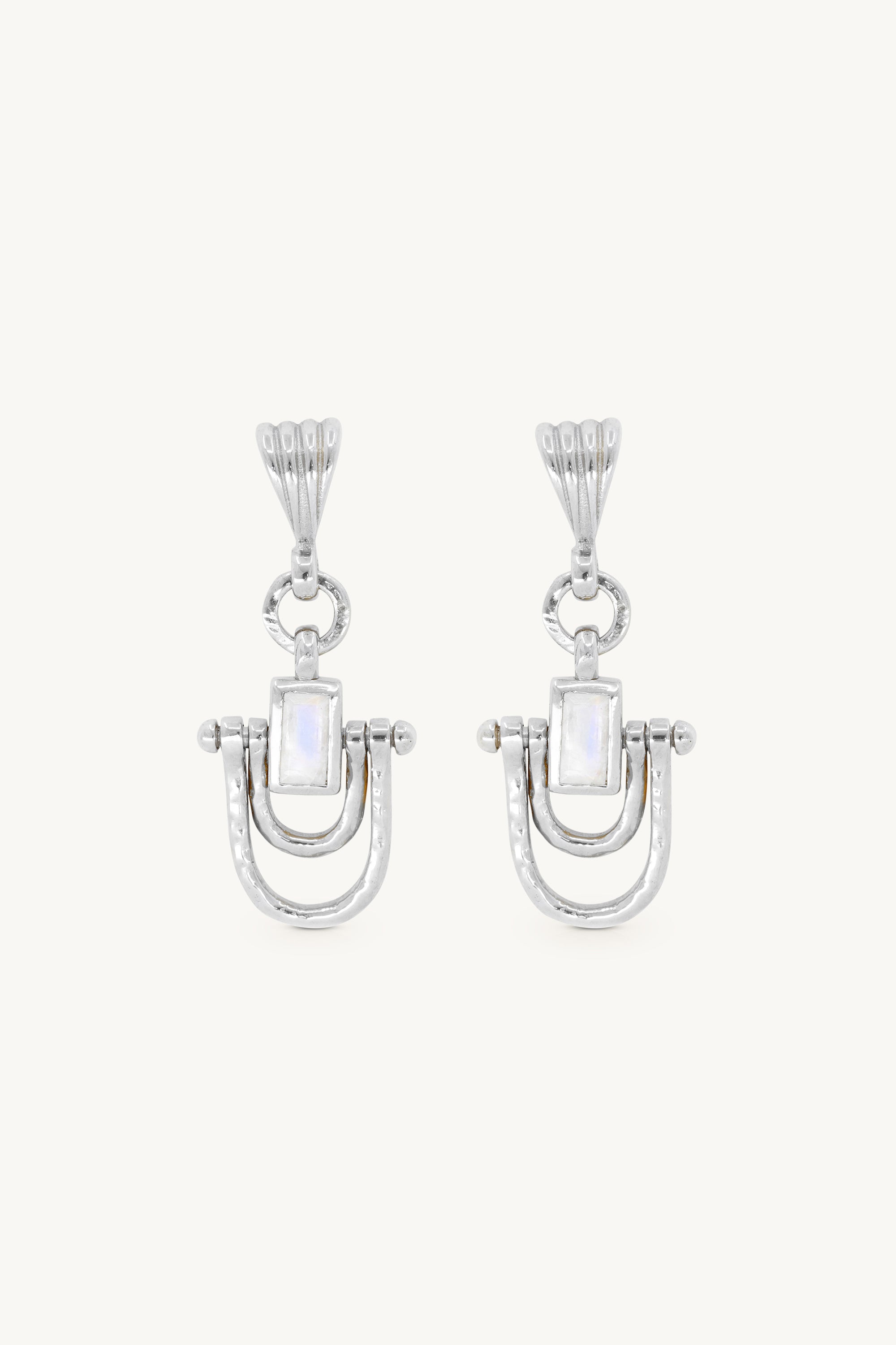 tonimay - allegra moonstone - silver earrings