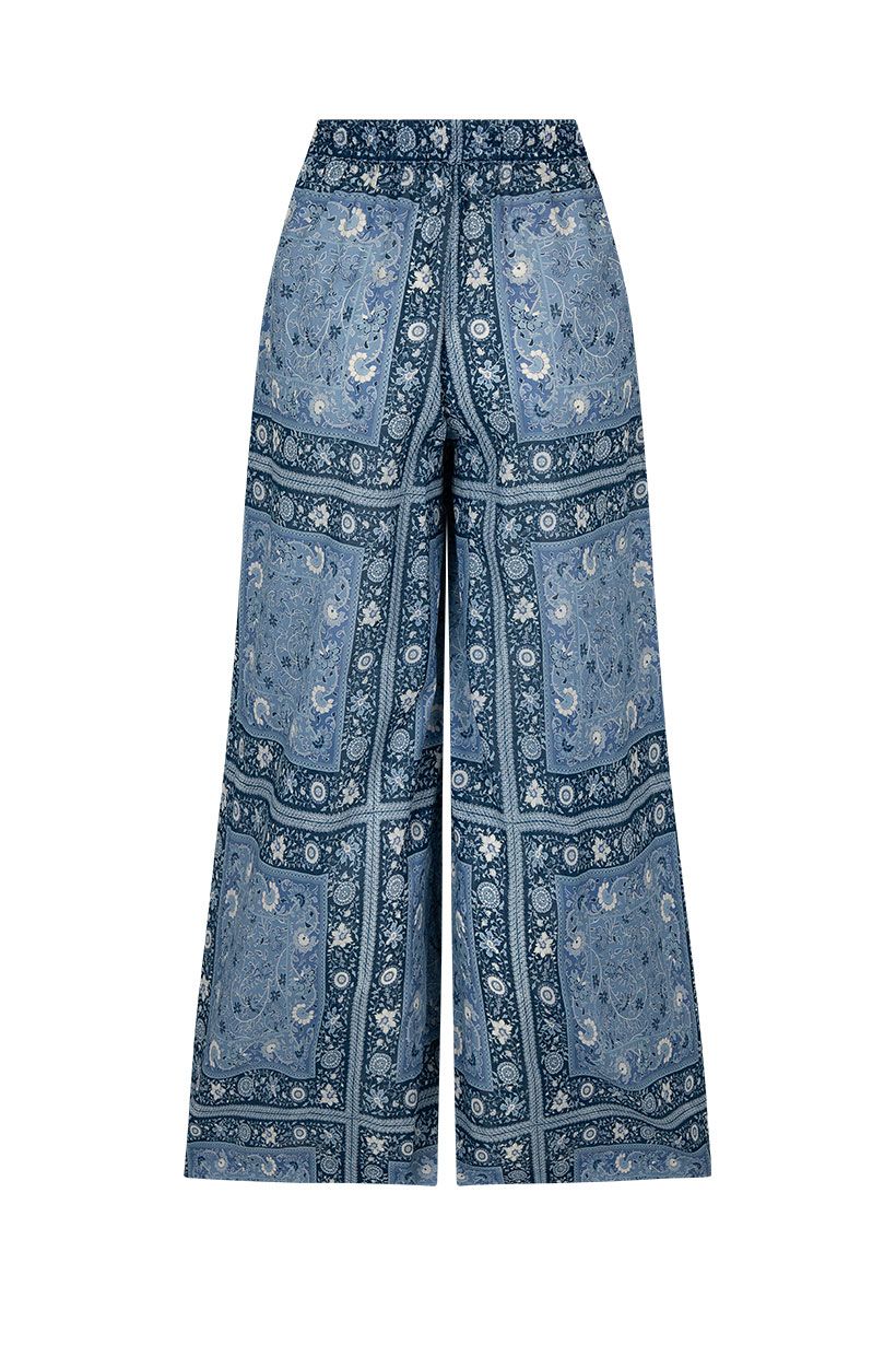 spell - sunshine bandit wide leg pant - chambray