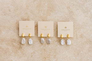 indigo & wolfe - alessia earrings - gold