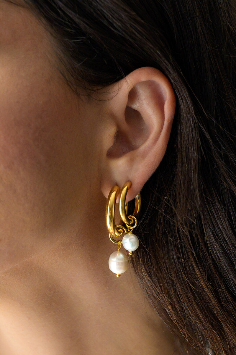 indigo & wolfe - allegra earrings - gold