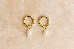 indigo & wolfe - allegra earrings - gold