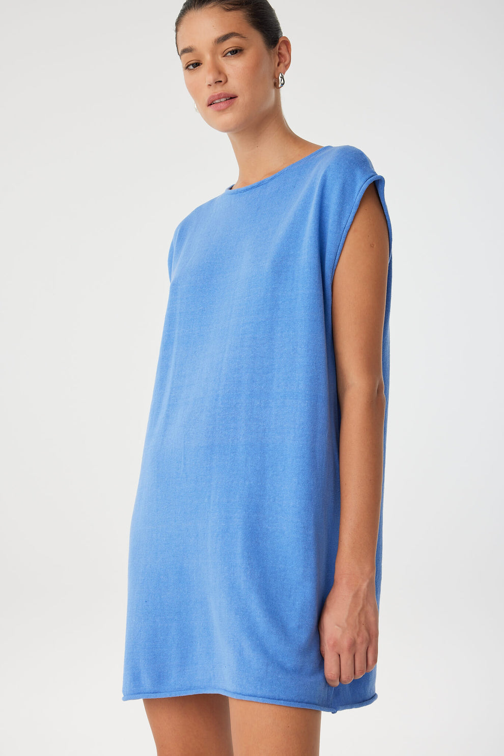 arcaa movement - pala reversible mini dress - pacific blue