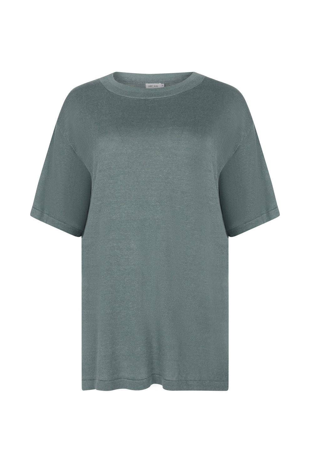 arcaa movement - hugo linen knit tshirt - storm