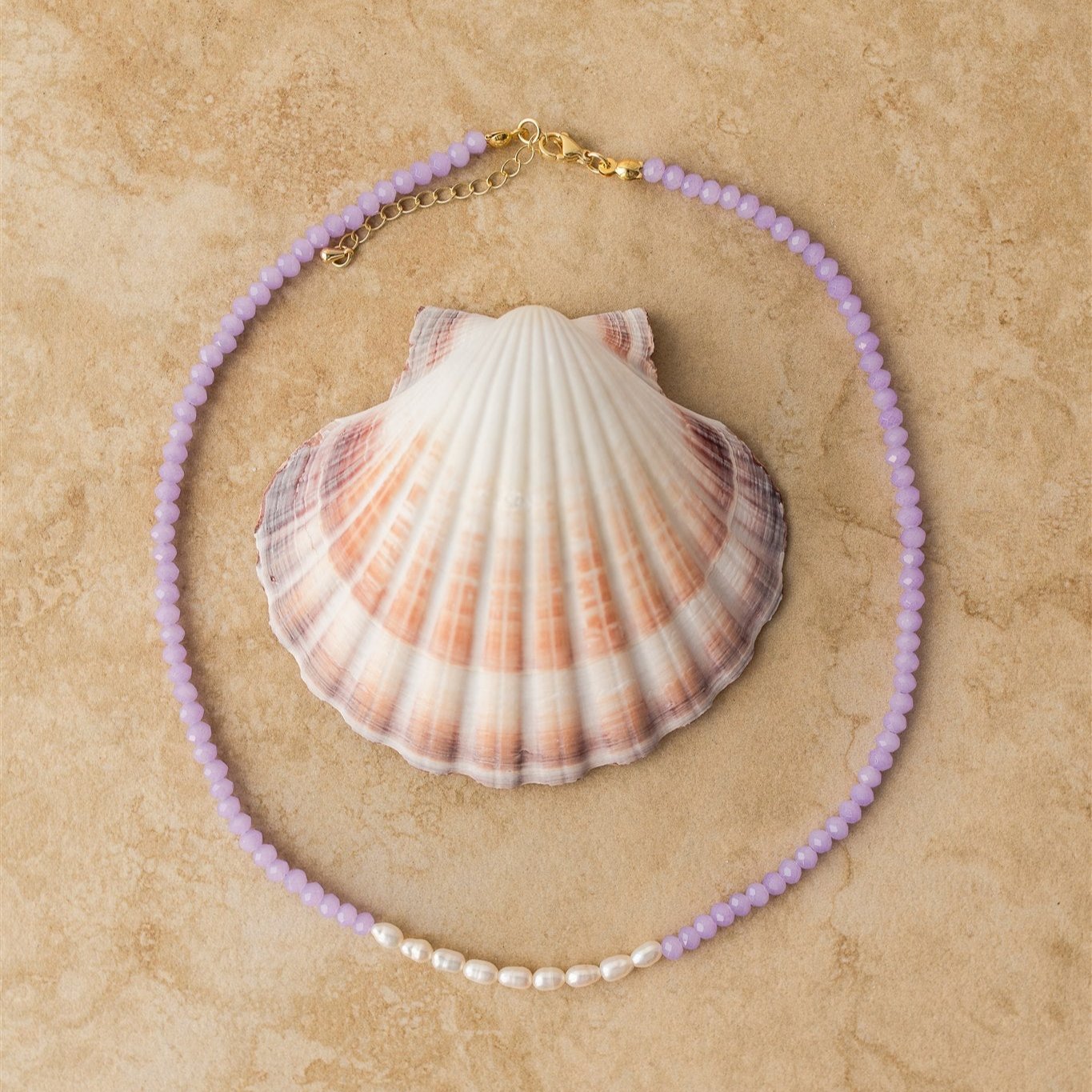 indigo & wolfe - arlo necklace - lilac