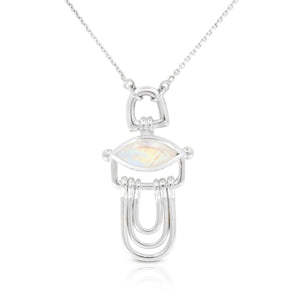 tonimay - athena moonstone - silver necklace