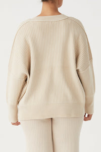 arcaa movement - vera organic knit sweater - sand