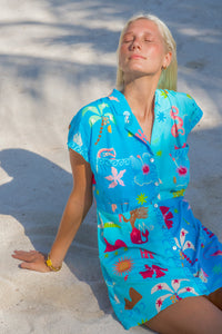 palm collective - blue marlin dress