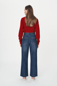 rowie the label - jahmain straight jeans - classic indigo