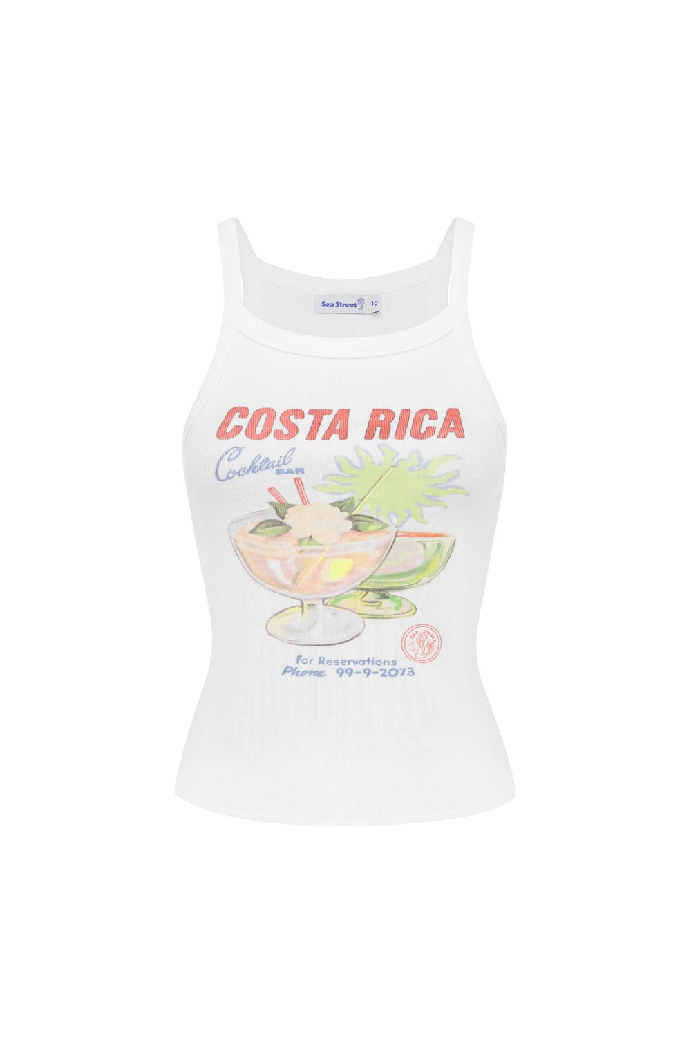 sea street - costa rica tank - white