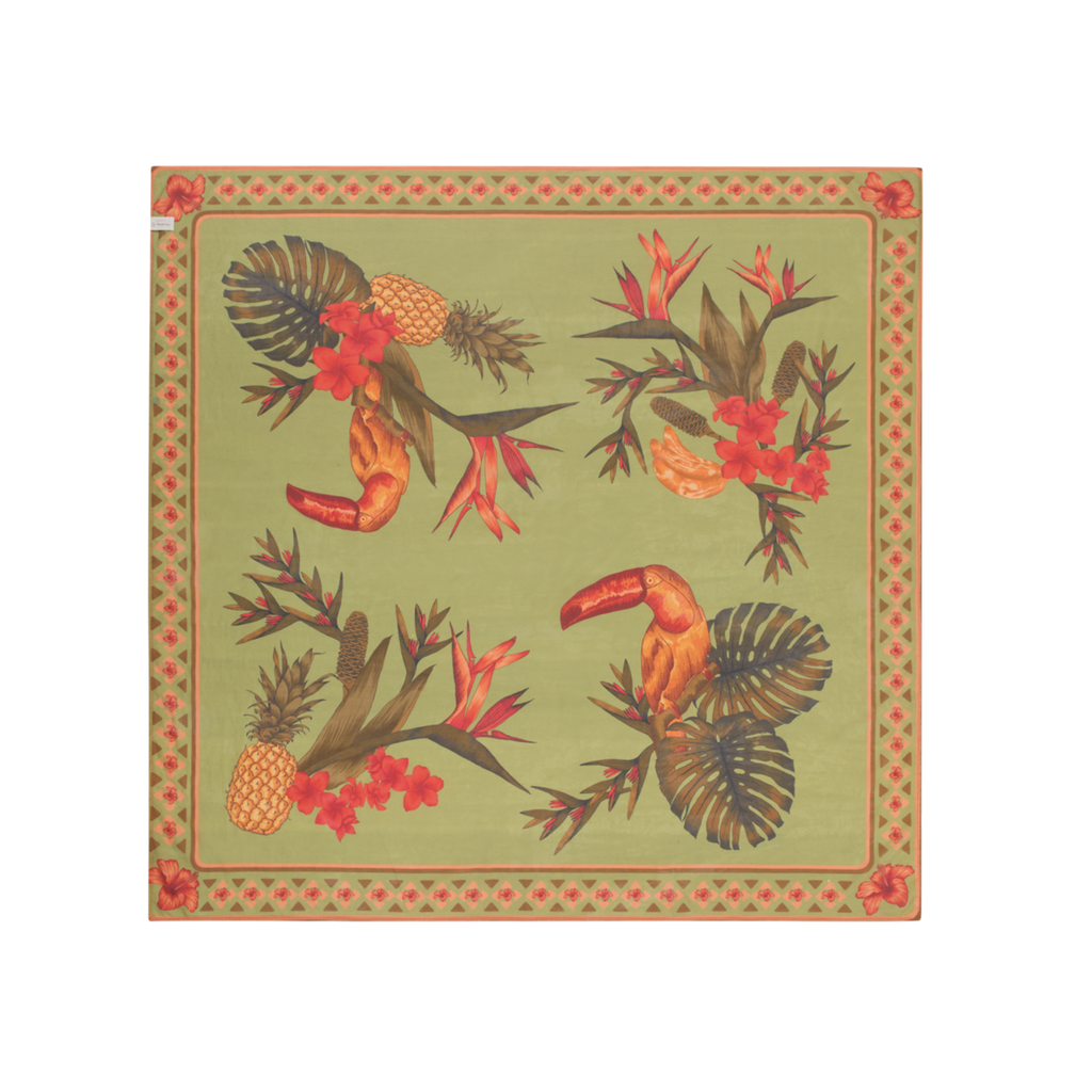 wandering folk - cuban tropical sarong - lime