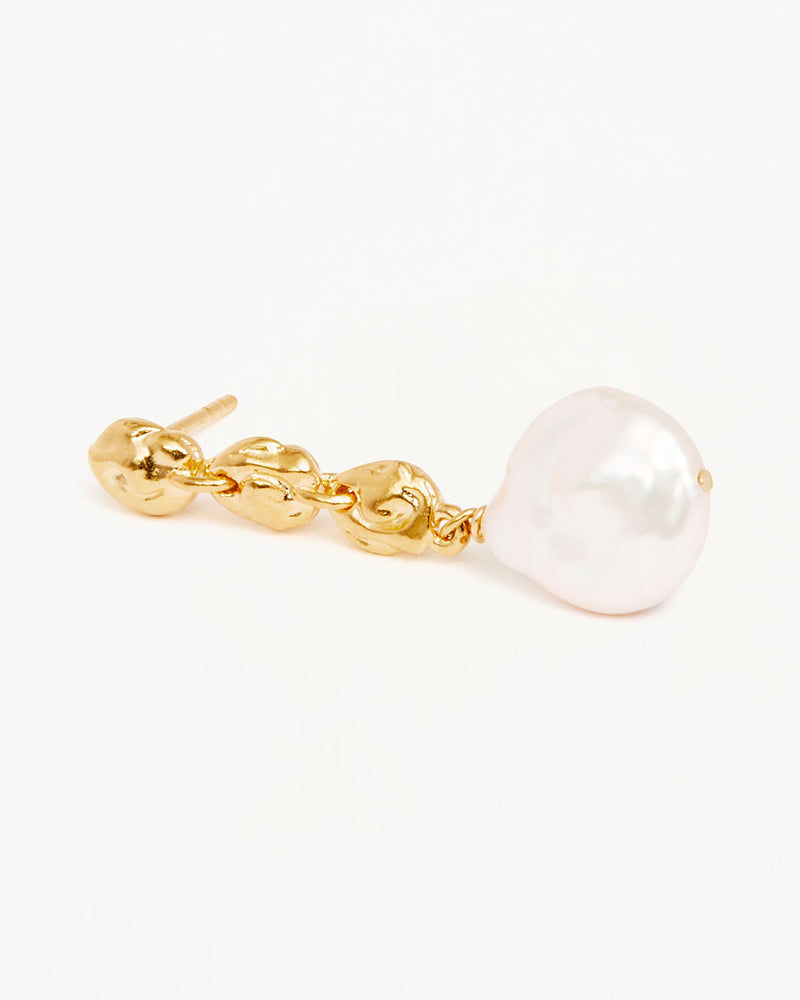 by charlotte - grow with grace pearl earrings - gold