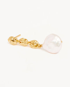 by charlotte - grow with grace pearl earrings - gold