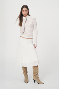 rowie the label - galo flower lace top - creme
