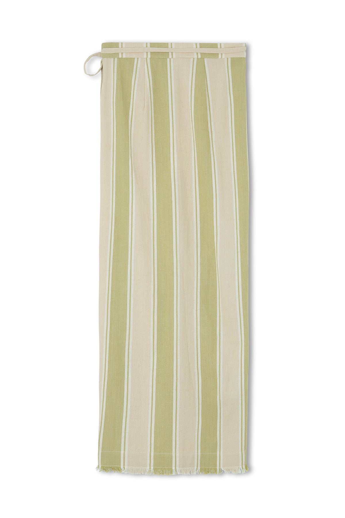 zulu & zephyr - organic cotton wrap skirt - olive stripe