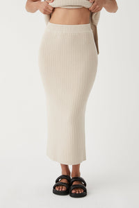arcaa movement - adaline knit skirt - sand