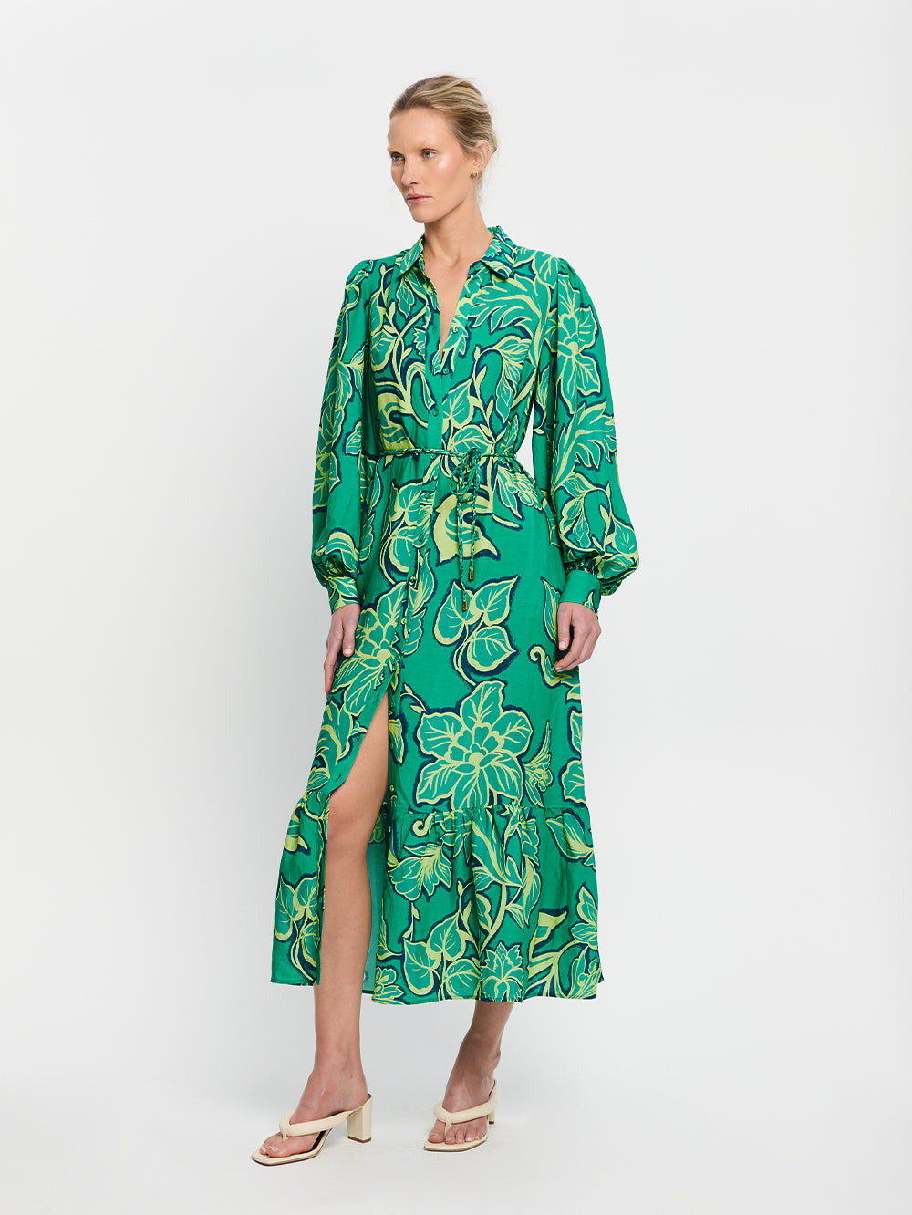 kivari - fiora maxi shirt dress