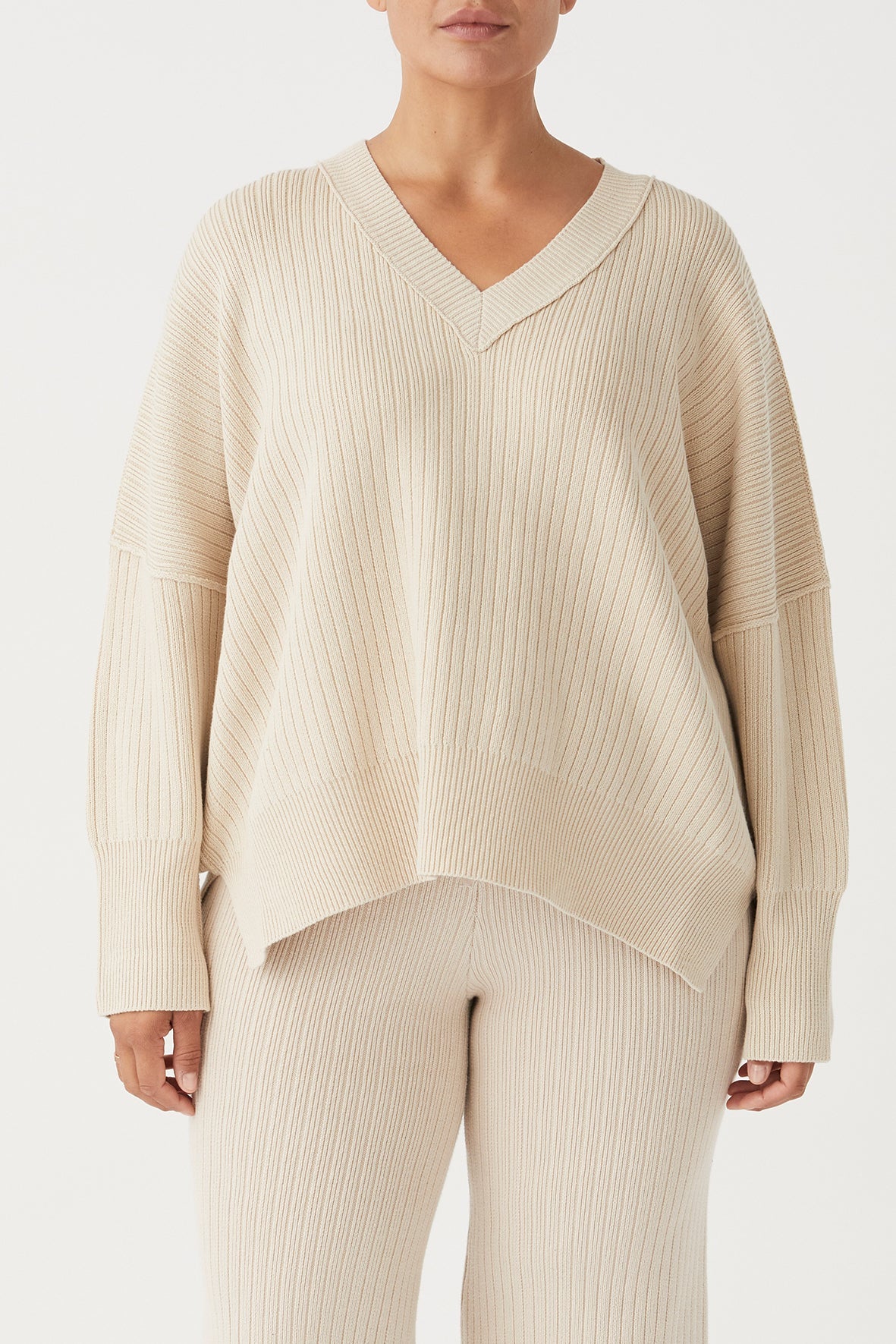 arcaa movement - vera organic knit sweater - sand